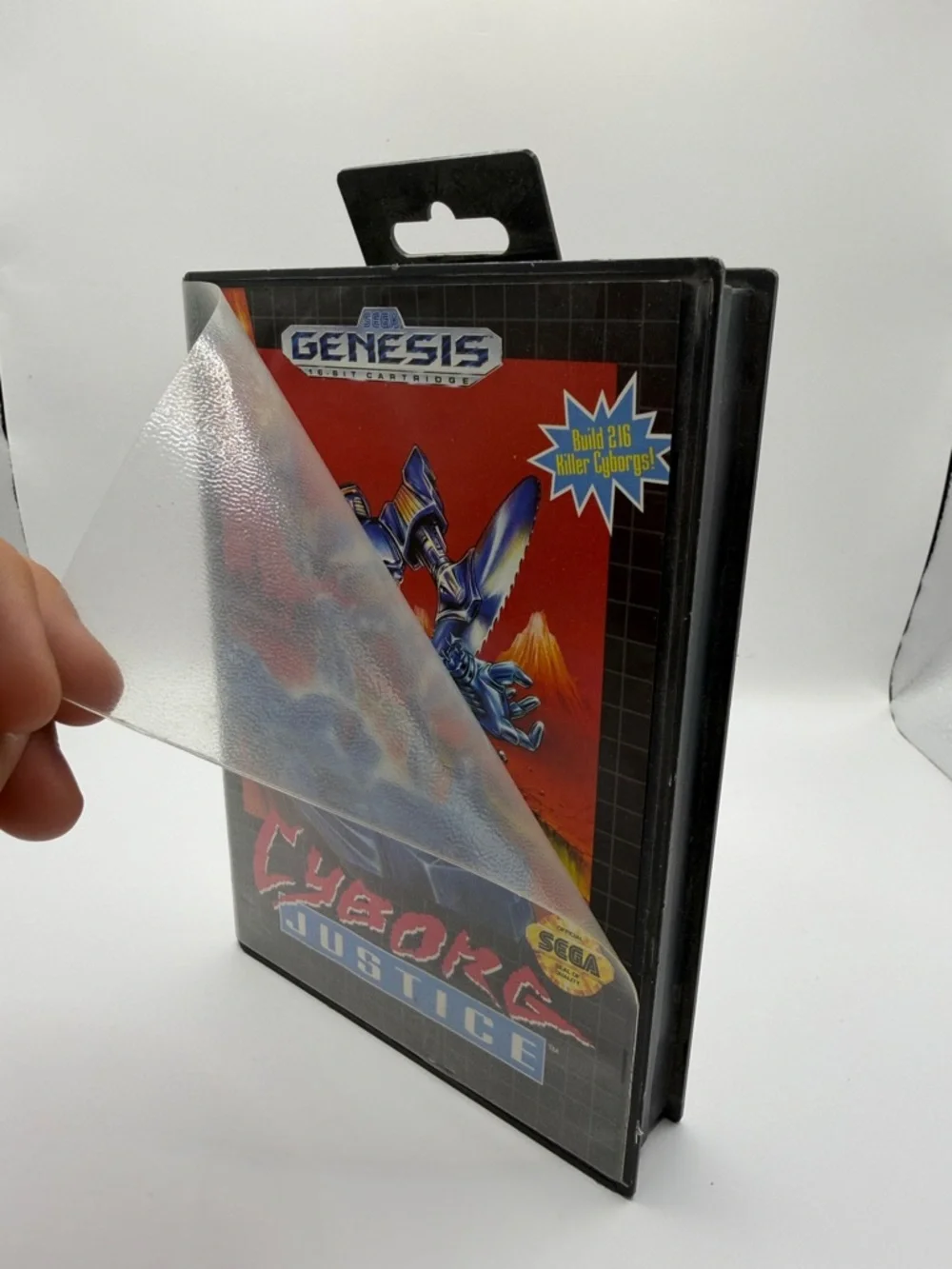 Cyborg Justice‎ Sega Genesis 1993 Blue/Red Vintage Game Cartridge
